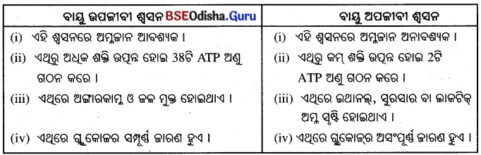 BSE Odisha 10th Class Life Science Solutions Chapter 2 ଶ୍ବସନ 6