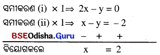 BSE Odisha 10th Class Maths Solutions Algebra Chapter 1 ସରଳ ସହସମୀକରଣ Ex 1(c) -4