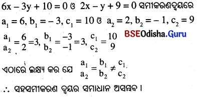 BSE Odisha 10th Class Maths Solutions Chapter 1 ସରଳ ସହସମାକରଣ Ex 1.1 - 1