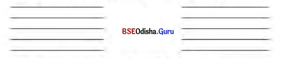 BSE Odisha 7th Class English Solutions Test-1 Q1