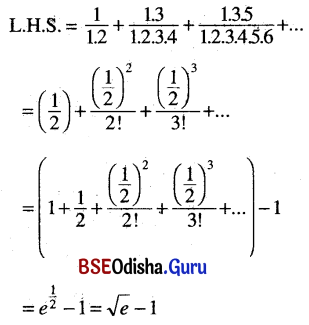 CHSE Odisha Class 11 Math Solutions Chapter 10 Sequences And Series Ex 10(b) 13