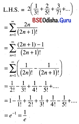 CHSE Odisha Class 11 Math Solutions Chapter 10 Sequences And Series Ex 10(b) 8