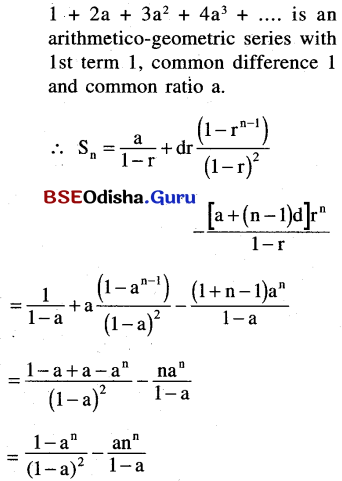 CHSE Odisha Class 11 Math Solutions Chapter 10 Sequences and Series Ex 10(a) 6