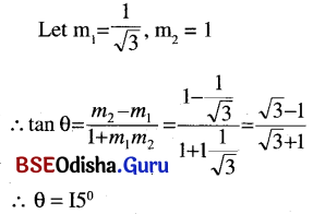 CHSE Odisha Class 11 Math Solutions Chapter 11 Straight Lines Ex 11(a) 3