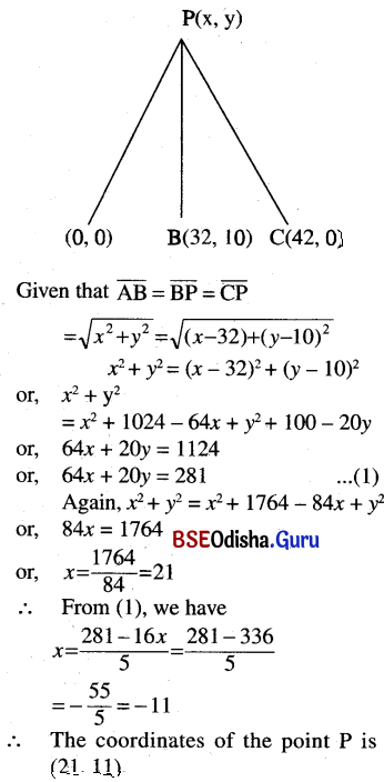 CHSE Odisha Class 11 Math Solutions Chapter 11 Straight Lines Ex 11(a) 8