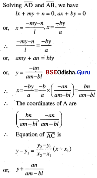 CHSE Odisha Class 11 Math Solutions Chapter 11 Straight Lines Ex 11(b) 14