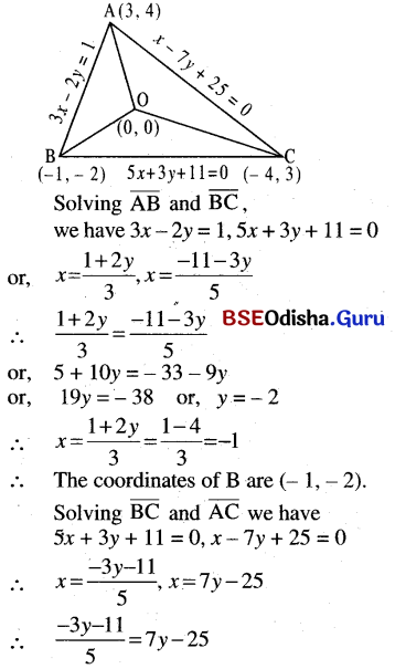 CHSE Odisha Class 11 Math Solutions Chapter 11 Straight Lines Ex 11(b) 19