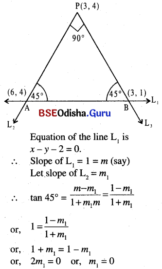 CHSE Odisha Class 11 Math Solutions Chapter 11 Straight Lines Ex 11(b) 23