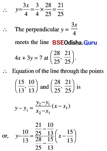 CHSE Odisha Class 11 Math Solutions Chapter 11 Straight Lines Ex 11(b) 27