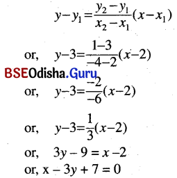 CHSE Odisha Class 11 Math Solutions Chapter 11 Straight Lines Ex 11(b) 3