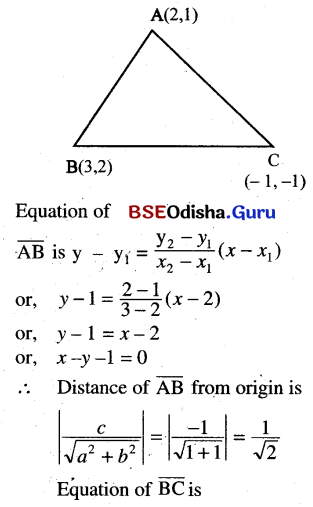 CHSE Odisha Class 11 Math Solutions Chapter 11 Straight Lines Ex 11(b) 35