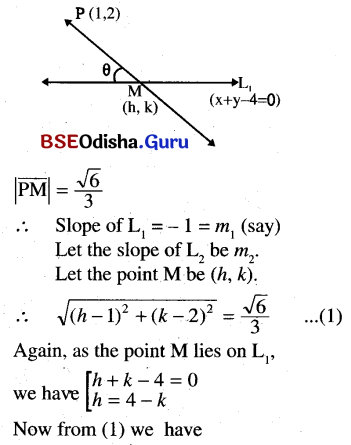 CHSE Odisha Class 11 Math Solutions Chapter 11 Straight Lines Ex 11(b) 42