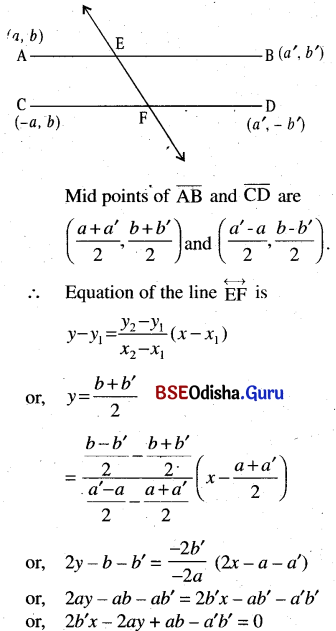 CHSE Odisha Class 11 Math Solutions Chapter 11 Straight Lines Ex 11(b) 5