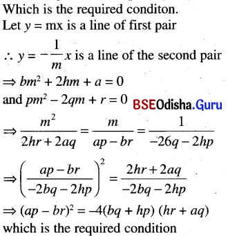 CHSE Odisha Class 11 Math Solutions Chapter 11 Straight Lines Ex 11(b) 64