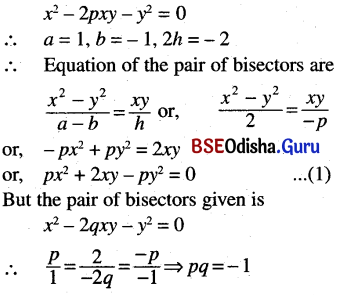 CHSE Odisha Class 11 Math Solutions Chapter 11 Straight Lines Ex 11(b) 65