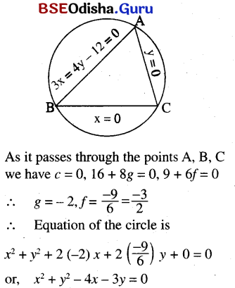 CHSE Odisha Class 11 Math Solutions Chapter 12 Conic Sections Ex 12(a) 22