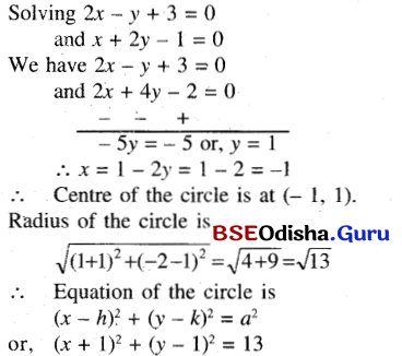 CHSE Odisha Class 11 Math Solutions Chapter 12 Conic Sections Ex 12(a) 28
