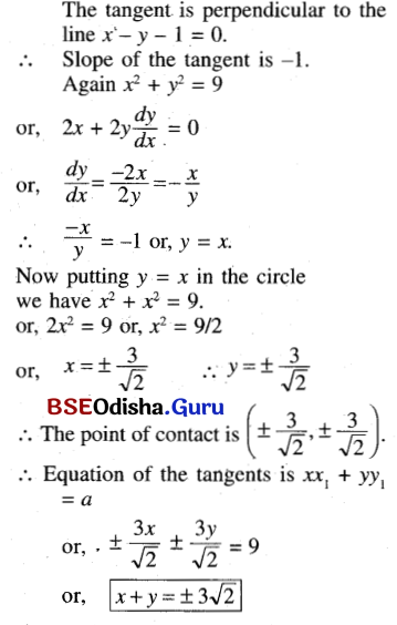 CHSE Odisha Class 11 Math Solutions Chapter 12 Conic Sections Ex 12(a) 38