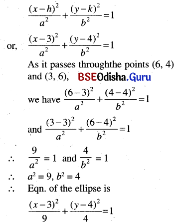 CHSE Odisha Class 11 Math Solutions Chapter 12 Conic Sections Ex 12(b) 13