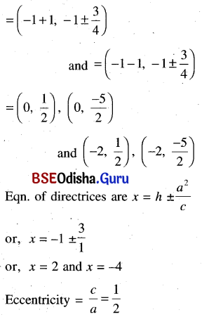 CHSE Odisha Class 11 Math Solutions Chapter 12 Conic Sections Ex 12(b) 24