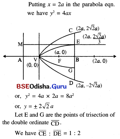 CHSE Odisha Class 11 Math Solutions Chapter 12 Conic Sections Ex 12(b) 31