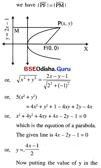 CHSE Odisha Class 11 Math Solutions Chapter 12 Conic Sections Ex 12(b) 42