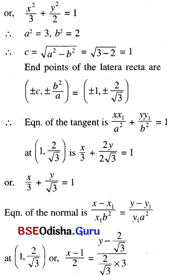 CHSE Odisha Class 11 Math Solutions Chapter 12 Conic Sections Ex 12(b) 49
