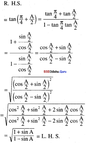 CHSE Odisha Class 11 Math Solutions Chapter 4 Trigonometric Functions Ex 4(b) 18