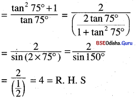 CHSE Odisha Class 11 Math Solutions Chapter 4 Trigonometric Functions Ex 4(b) 2