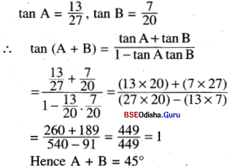 CHSE Odisha Class 11 Math Solutions Chapter 4 Trigonometric Functions Ex 4(b) 21