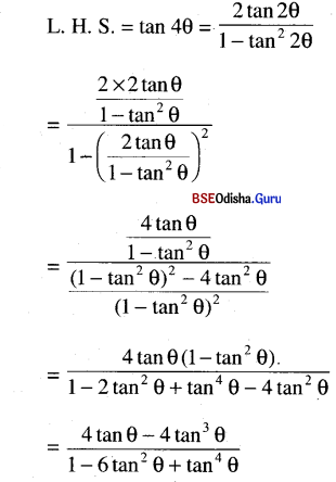 CHSE Odisha Class 11 Math Solutions Chapter 4 Trigonometric Functions Ex 4(b) 34