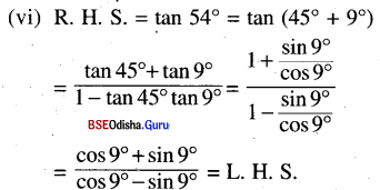 CHSE Odisha Class 11 Math Solutions Chapter 4 Trigonometric Functions Ex 4(b) 5