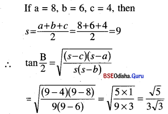 CHSE Odisha Class 11 Math Solutions Chapter 4 Trigonometric Functions Ex 4(d) 6