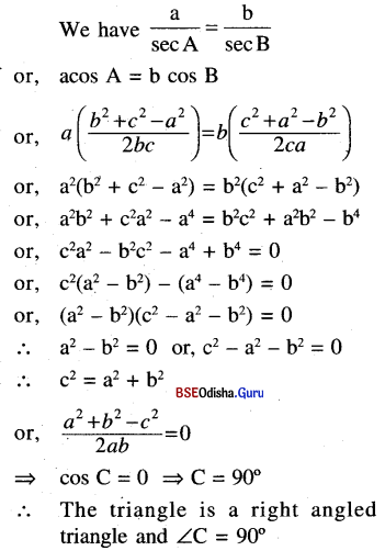CHSE Odisha Class 11 Math Solutions Chapter 4 Trigonometric Functions Ex 4(d) 7