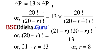 CHSE Odisha Class 11 Math Solutions Chapter 8 Permutations and Combinations Ex 8(b) 2