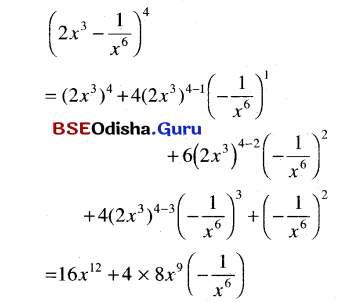 CHSE Odisha Class 11 Math Solutions Chapter 9 Binomial Theorem Ex 9(a) 1