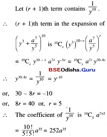 CHSE Odisha Class 11 Math Solutions Chapter 9 Binomial Theorem Ex 9(a) 12