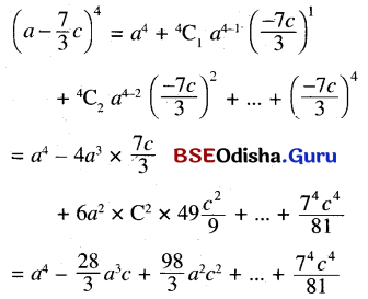 CHSE Odisha Class 11 Math Solutions Chapter 9 Binomial Theorem Ex 9(a) 4