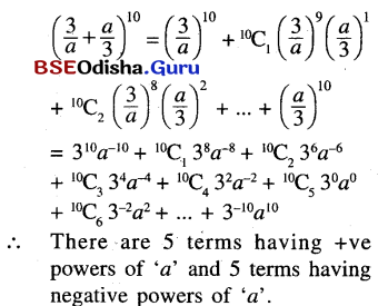 CHSE Odisha Class 11 Math Solutions Chapter 9 Binomial Theorem Ex 9(a) 6