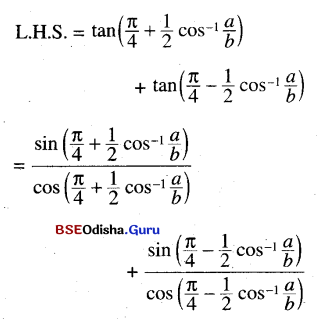 CHSE Odisha Class 12 Math Solutions Chapter 2 Inverse Trigonometric Functions Ex 2 Q.11(2.1)