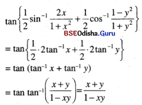 CHSE Odisha Class 12 Math Solutions Chapter 2 Inverse Trigonometric Functions Ex 2 Q.3(10)