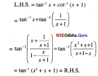 CHSE Odisha Class 12 Math Solutions Chapter 2 Inverse Trigonometric Functions Ex 2 Q.6(2)