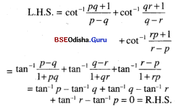 CHSE Odisha Class 12 Math Solutions Chapter 2 Inverse Trigonometric Functions Ex 2 Q.6(4)