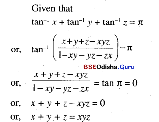 CHSE Odisha Class 12 Math Solutions Chapter 2 Inverse Trigonometric Functions Ex 2 Q.8(2)