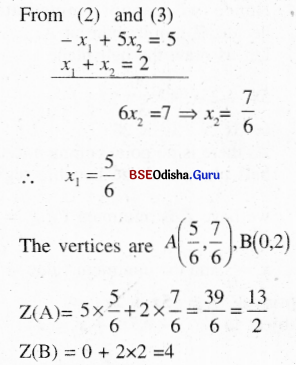 CHSE Odisha Class 12 Math Solutions Chapter 3 Linear Programming Ex 3(b) Q.13(1)