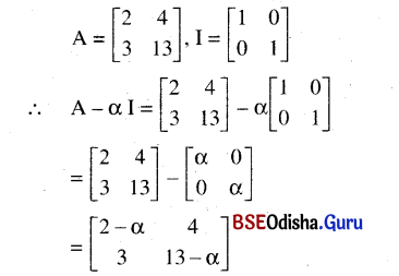 CHSE Odisha Class 12 Math Solutions Chapter 4 Matrices Ex 4(a) Q.11