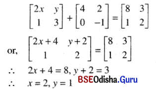 CHSE Odisha Class 12 Math Solutions Chapter 4 Matrices Ex 4(a) Q.16