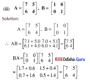 CHSE Odisha Class 12 Math Solutions Chapter 4 Matrices Ex 4(a) Q.23(2)