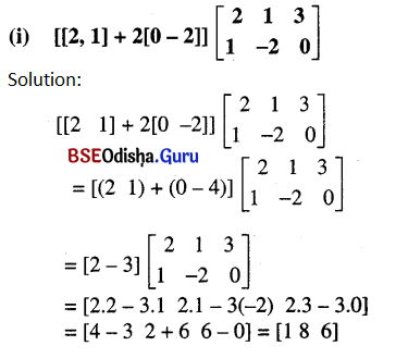CHSE Odisha Class 12 Math Solutions Chapter 4 Matrices Ex 4(a) Q.24(1)
