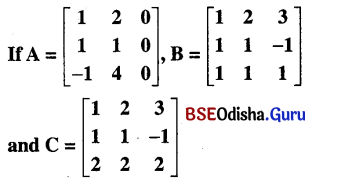 CHSE Odisha Class 12 Math Solutions Chapter 4 Matrices Ex 4(a) Q.25